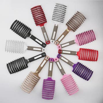 Ontwarrende Haarborstel met Natuurlijke Borstelharen & Nylon, Verzenden, Nieuw