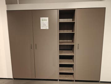 Complete kast met wegschuifbare pocketdeuren - 614 PKW, Huis en Inrichting, Kasten | Vitrinekasten, Ophalen, 200 cm of meer, Nieuw