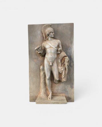 sculptuur, Fregio a muro Apollo - 41 cm - Gegoten steen