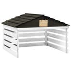 vidaXL Overkapping voor grasmaaier 78x74x54 cm vurenhout, Verzenden, Nieuw
