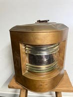 Decorative ships lamp - Glas, Brons