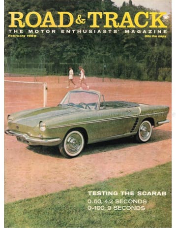 1959 ROAD AND TRACK MAGAZINE FEBRUARI ENGELS, Nieuw, Author
