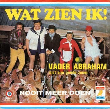vinyl single 7 inch - Vader Abraham Met Zijn Goede Zonen..., Verzenden, Zo goed als nieuw, 7 inch, Nederlandstalig
