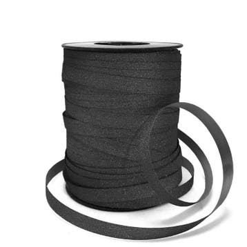 5m Glitter 10mm Zwart - krullint - cadeau versiering, Ophalen of Verzenden, Nieuw