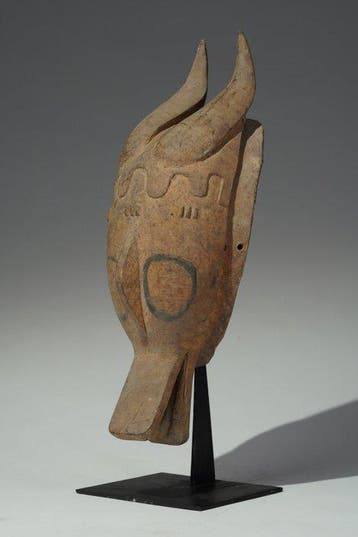 Een houten masker - Guro - Ivoorkust (Zonder minimumprijs)