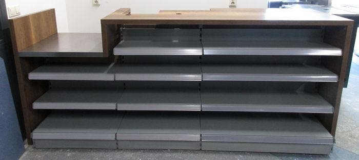 Balie, Verkoopbalie B246 x D71 x H105,5cm, Zakelijke goederen, Kantoor en Winkelinrichting | Winkel en Inventaris