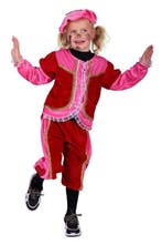 Kinderpietje Rood met Roze Hartjes OP=OP - 116/128, Diversen, Sinterklaas, Verzenden, Nieuw