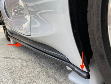 Toyota Supra A90 Carbon side skirt extensions, Auto diversen, Verzenden