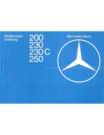 1977 MERCEDES BENZ E KLASSE INSTRUCTIEBOEKJE DUITS, Auto diversen, Handleidingen en Instructieboekjes