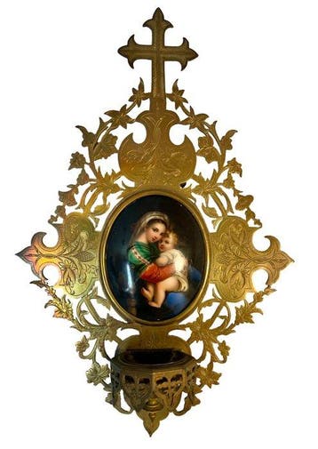 Wijwatervat - 28x18.5x5.5 cm - 1850-1900 - Notre Dame Des