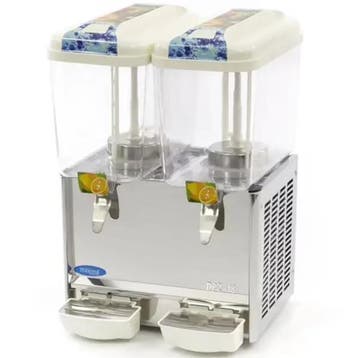 Gekoelde Drankendispenser | 2 x 18 Liter | Wit/RVS | +7°C.., Verzenden, Nieuw in verpakking