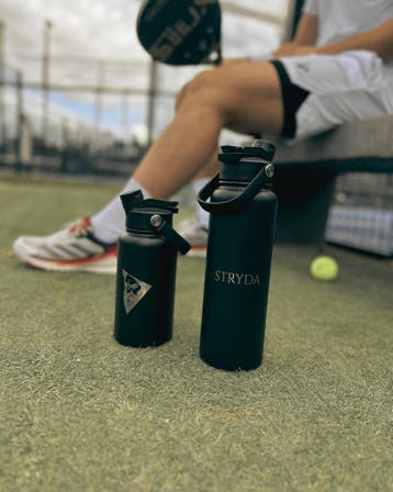 Stryda Club Stalen Padel Waterfles - 1,2L, Verzenden, Nieuw, Padel-accessoire