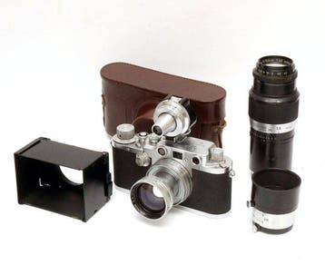 Leitz Leica IIIC Set Incl. Lenzen Alles Uit 1948 Analoge