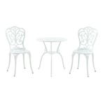 Bistroset Lupsam tuinset 3-delig wit casa.pro, Tuin en Terras, Tuinsets en Loungesets, Verzenden, Nieuw