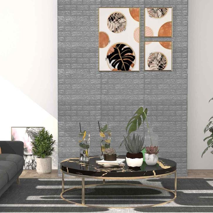 vidaXL 3D-behang zelfklevend 40 st bakstenen, Huis en Inrichting, Stoffering | Behang, Verzenden