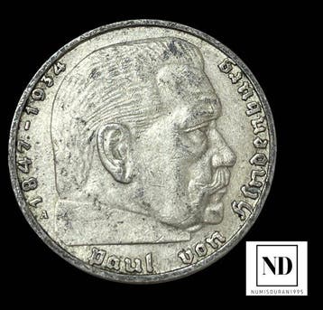 Duitsland. 2 Mark 1938 - Alemania (Zonder minimumprijs), Postzegels en Munten, Munten | Europa | Niet-Euromunten