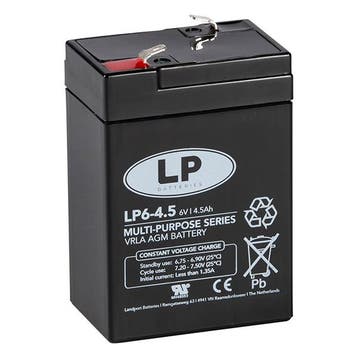 Landport LP6-4.5 VRLA AGM Loodaccu 6V, 4.5 Ah, origineel, Motoren, Verzenden, Nieuw