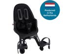 Qibbel Air - Fietsstoeltje - Stuurpenbevestiging - Zwart, Fietsen en Brommers, Fietsaccessoires | Fietsstoeltjes, Verzenden, Zo goed als nieuw