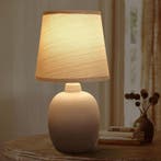 Tafellamp - Bureaulamp - Tafellamp slaapkamer - Wit - Aigost, Huis en Inrichting, Lampen | Tafellampen, Verzenden, Zo goed als nieuw