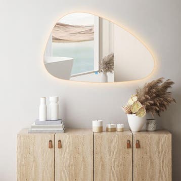 Badkamerspiegel met LED Verlichting en Verwarming 60cm -, Ophalen of Verzenden, Nieuw