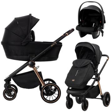 Lorelli Bianca Black 3-in-1 Kinderwagen incl. i-Size, Verzenden, Nieuw