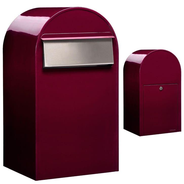 Brievenbus Bobi Grande B (back) - bordeauxrood, Tuin en Terras, Brievenbussen, Nieuw, Verzenden