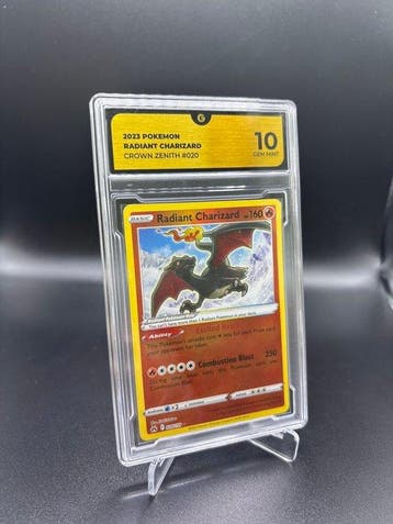 Pokémon - 1 Graded card Radiant Charizard 020 - GG 10 -, Nieuw