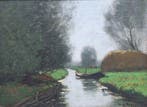 Cornelis Kuypers (1864 -1932) - Polderlandschap met koeien