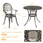 LIVSK Bistroset - Elegant Design - Duurzaam Gegoten Aluminiu, Verzenden, Nieuw