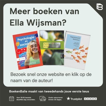 Psychologie en sociologie / Vast Boek - Ella Wijsman, Verzenden, Zo goed als nieuw, Ella Wijsman