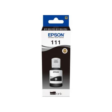 Epson 111 inktfles zwart (origineel), Verzenden, Nieuw, Cartridge, Epson