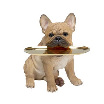 *WOONWINKEL* Franse Bulldog Met Dienblad, Verzenden, Nieuw