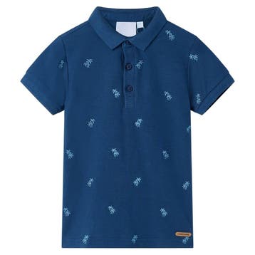 vidaXL Kinderpoloshirt 104 donkerblauw, Verzenden, Nieuw