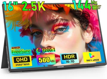 Portable Scherm 2.5K QHD | Aluminium | Laatste Stuk!, Gaming, IPS, 101 t/m 150 Hz, Ophalen of Verzenden
