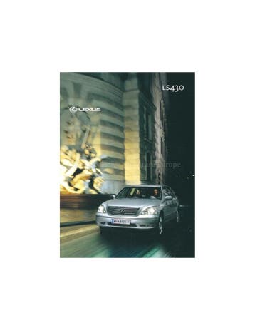 2003 LEXUS LS430 BROCHURE DUITS, Nieuw, Author