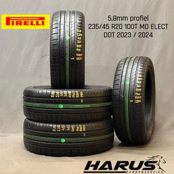 235/45/20 100T MO Pirelli zomerbanden 5,8mm profiel 4X, Gebruikt, Ophalen of Verzenden, 235 mm, Band(en)