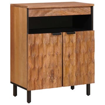 vidaXL Dressoir Acacia Bruine Afwerking 60 x 33 x 75 cm, Verzenden, Nieuw