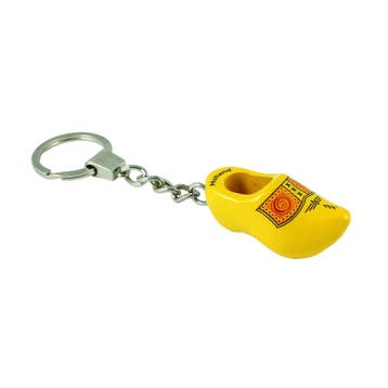 Sleutelhanger met 1 klompje van 4 cm Geel bies, Ophalen of Verzenden, Nieuw