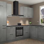 Beton Parelgrijs keuken Geneve 112460, Huis en Inrichting, Keuken | Complete keukens, Verzenden, Nieuw
