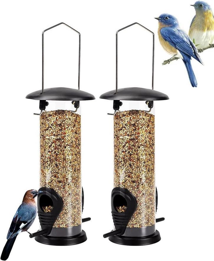 Vogelvoerder Hangend - RVS | Retourdeal 32% Korting, Tuin en Terras, Vogelhuisjes en Vogelbaden, Zo goed als nieuw, Ophalen of Verzenden