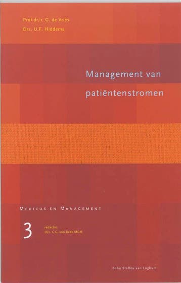 Management van patientenstromen / Medicus & Management / 3, Boeken, Verzenden, Gelezen, G. de Vries