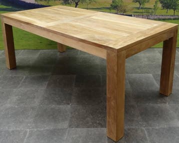 Krista dining tuintafel 160x95xH77,5 cm teak, Tuin en Terras, Tuintafels, Ophalen of Verzenden, Nieuw, Teakhout