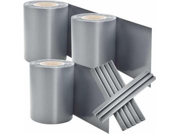 Juskys PVC Privacystrips - Privacyscherm - 3x35m - Grijs (3, Verzenden, Nieuw