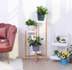 Bamboe hoek-plantenstandaard – 3-5 lagen, rond design, Verzenden, Nieuw