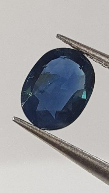 1 pcs Blauw Saffier - 1.09 ct - Antwerp Laboratory for, Sieraden, Tassen en Uiterlijk, Nieuw