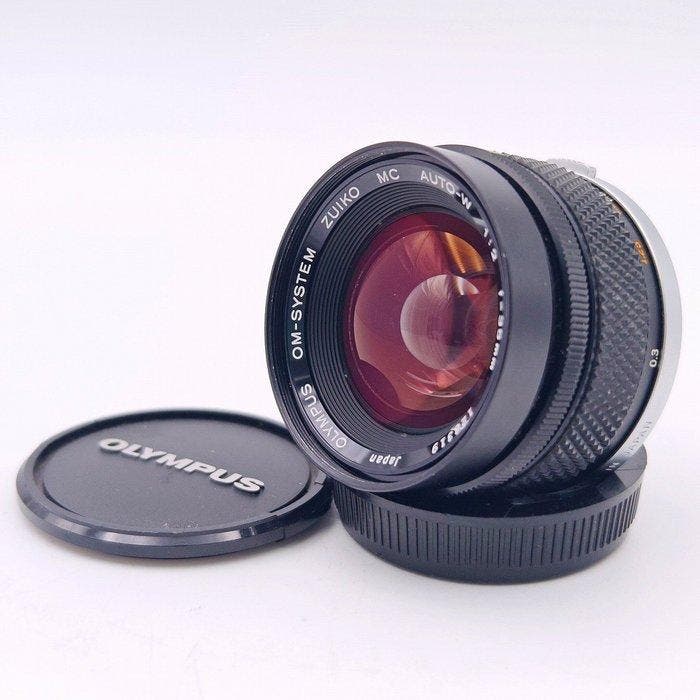 Olympus om-system zuiko mc auto-w 1:2 f=35mm Cleaned inside, Audio, Tv en Foto, Fotocamera's Analoog