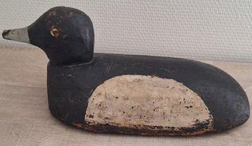 Lokeend - Blue Bill (toppereend of kuifeend) - Hout, Antiek en Kunst