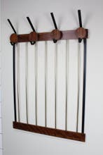 Mid century garderobe, kapstok, Gebruikt, Hout, Wandkapstok, 150 tot 200 cm