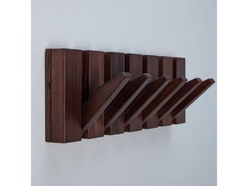 Urban State Piano - Wandkapstok - 6 haken - Donker hout, Verzenden, Nieuw