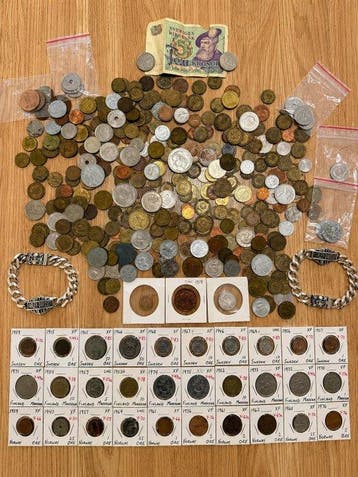Grote Wereldmuntencollectie – 200+ munten, Scandinavië &, Postzegels en Munten